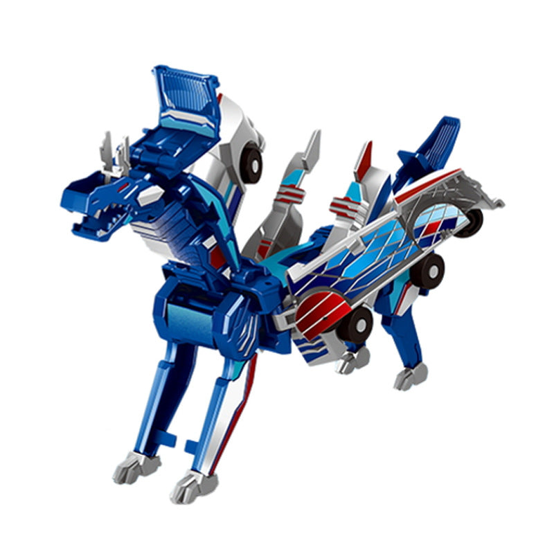 Silver Wing Dragon Magnetic Collision Transforming Car